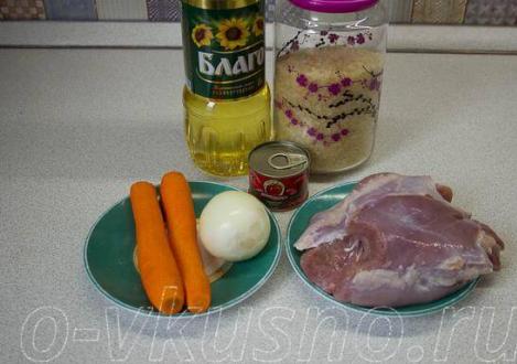 Ako variť pilaf s morčacím mäsom a zeleninou